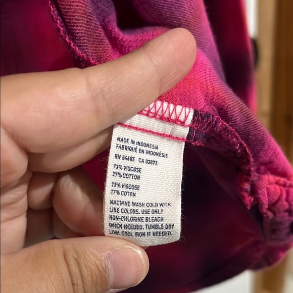 American Eagle Outfitters Pink Plaid Button Down Shirt - Picture 4 of 8